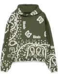 RHUDE bandana-print hoodie - Green