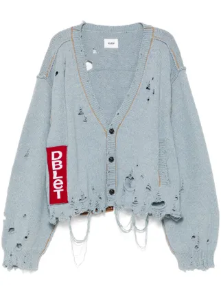 doublet RECYCLE WOOL CABLECARDIGAN