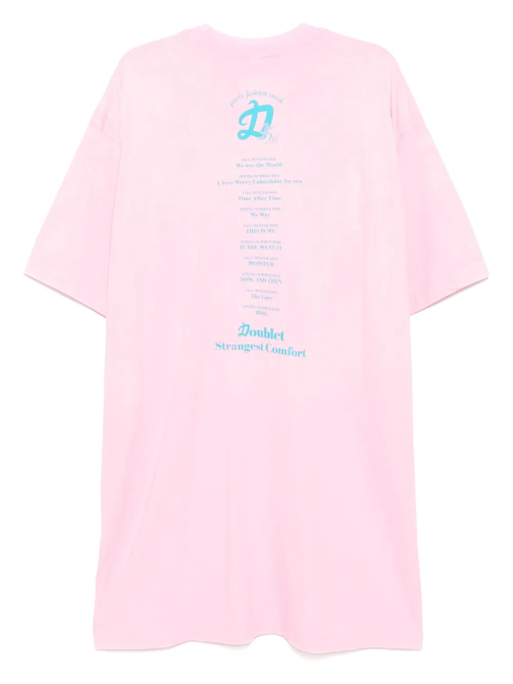 Doublet PFW tour T-shirt - Roze