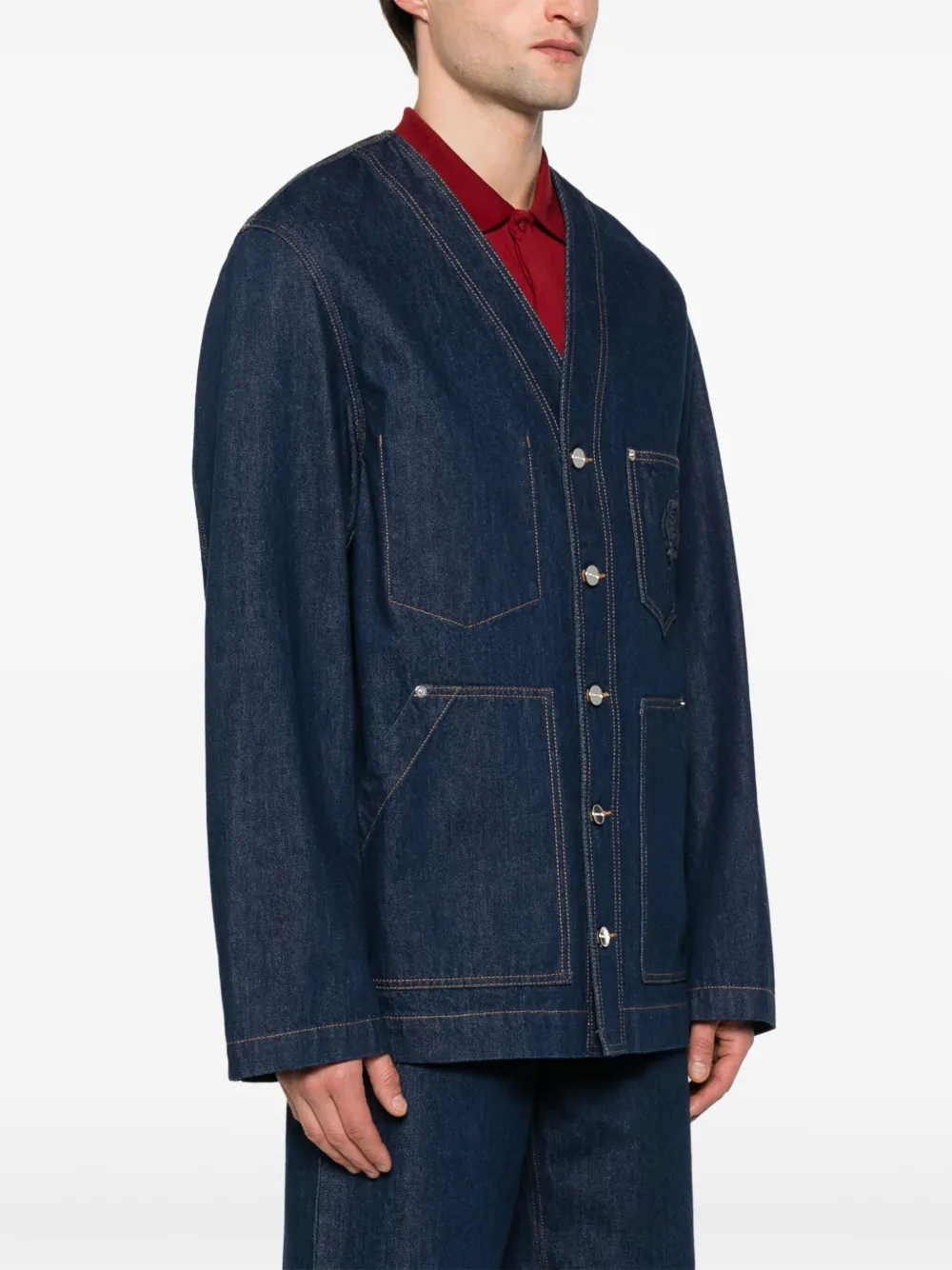 Gucci Denim jack Blauw