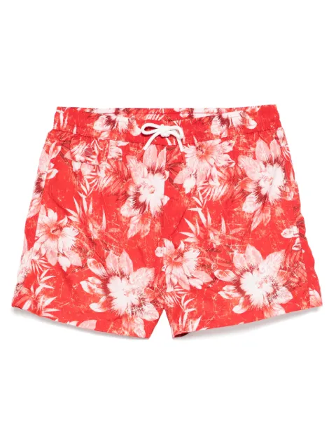 Kiton floral-print swim shorts