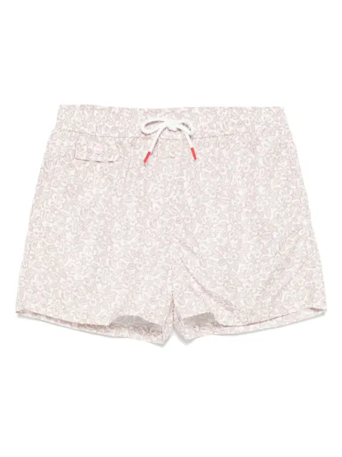Kiton floral-print swim shorts