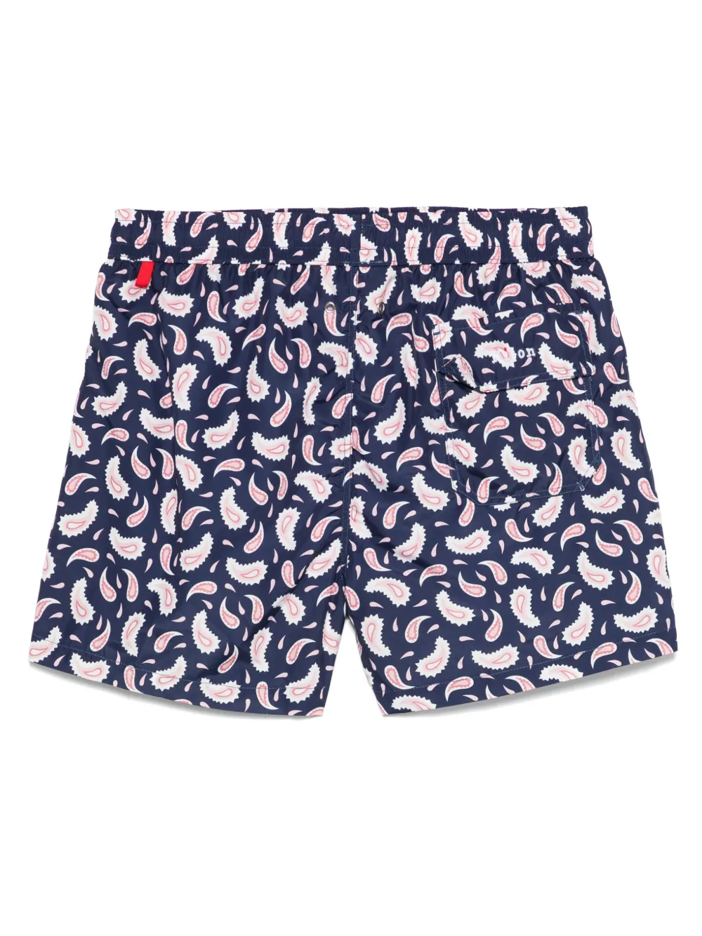 Kiton Zwembroek met paisley-print - Blauw