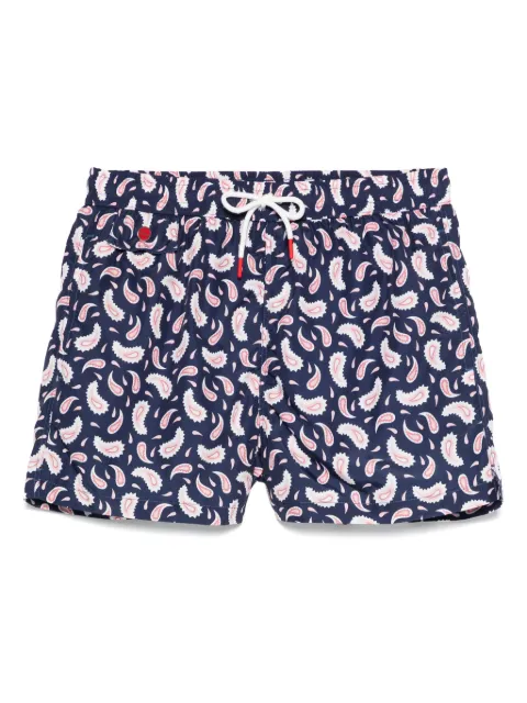 Kiton paisley-print swim shorts