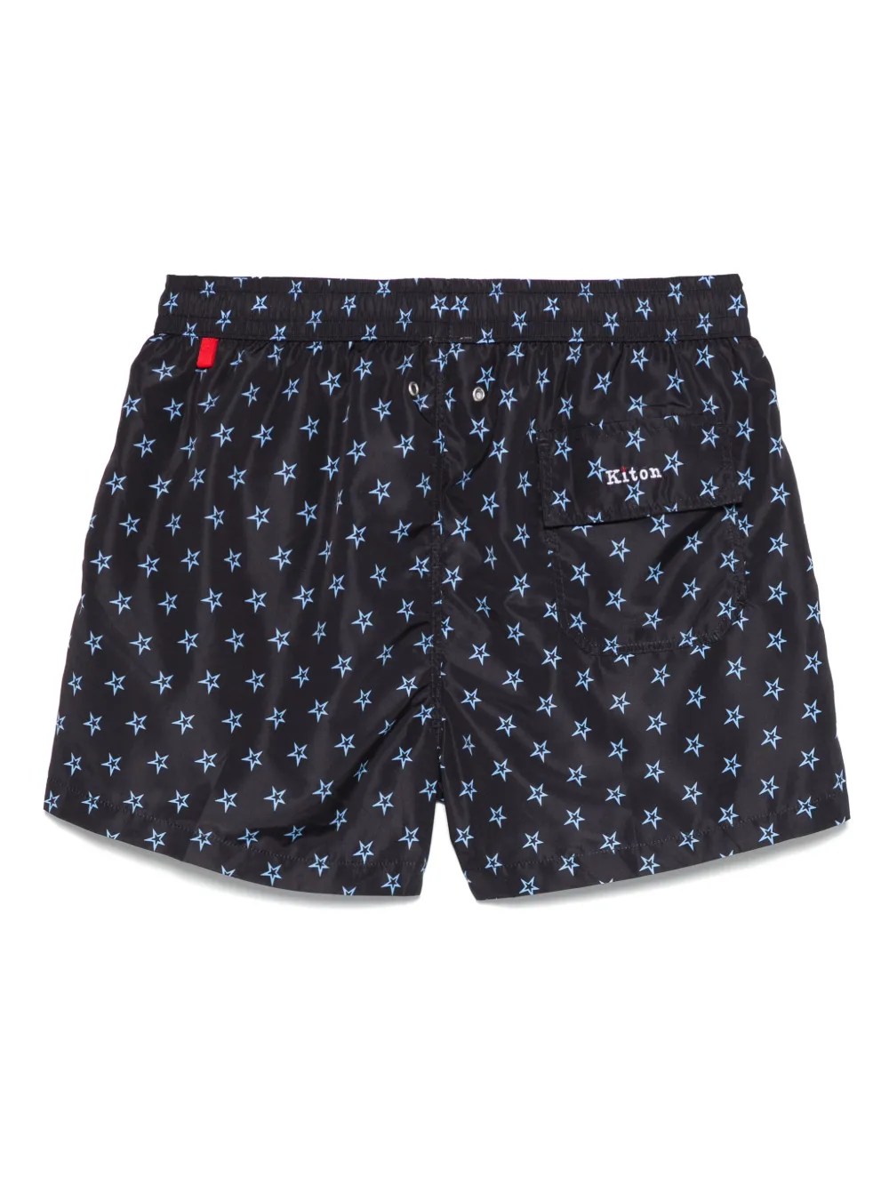 Kiton Zwembroek met sterrenprint - Blauw