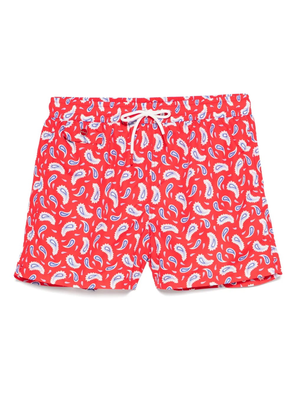 Kiton paisley-print swim shorts | Red | Image 1
