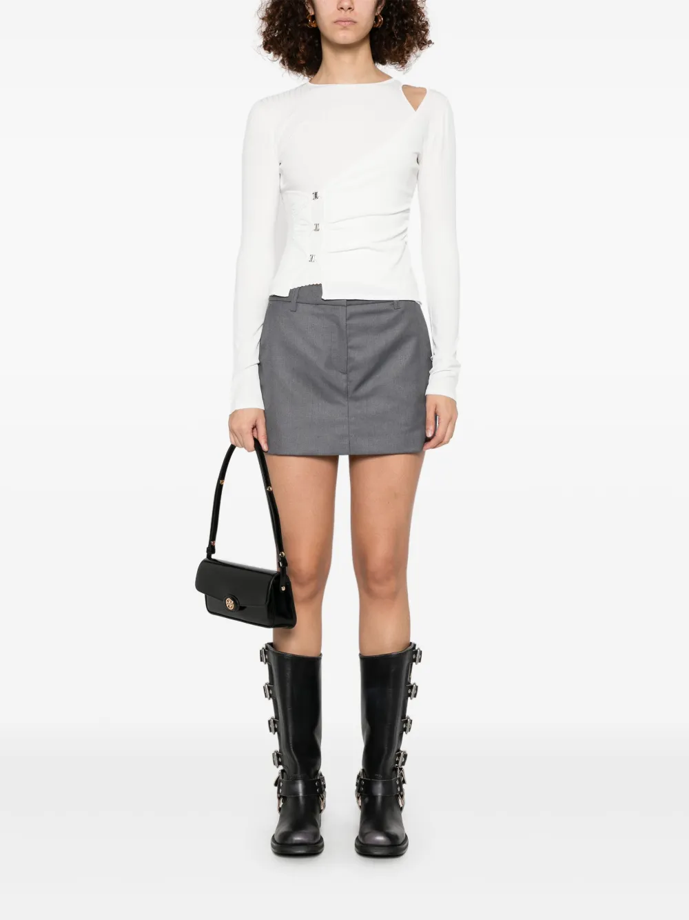 PINKO Asymmetrische top - Wit