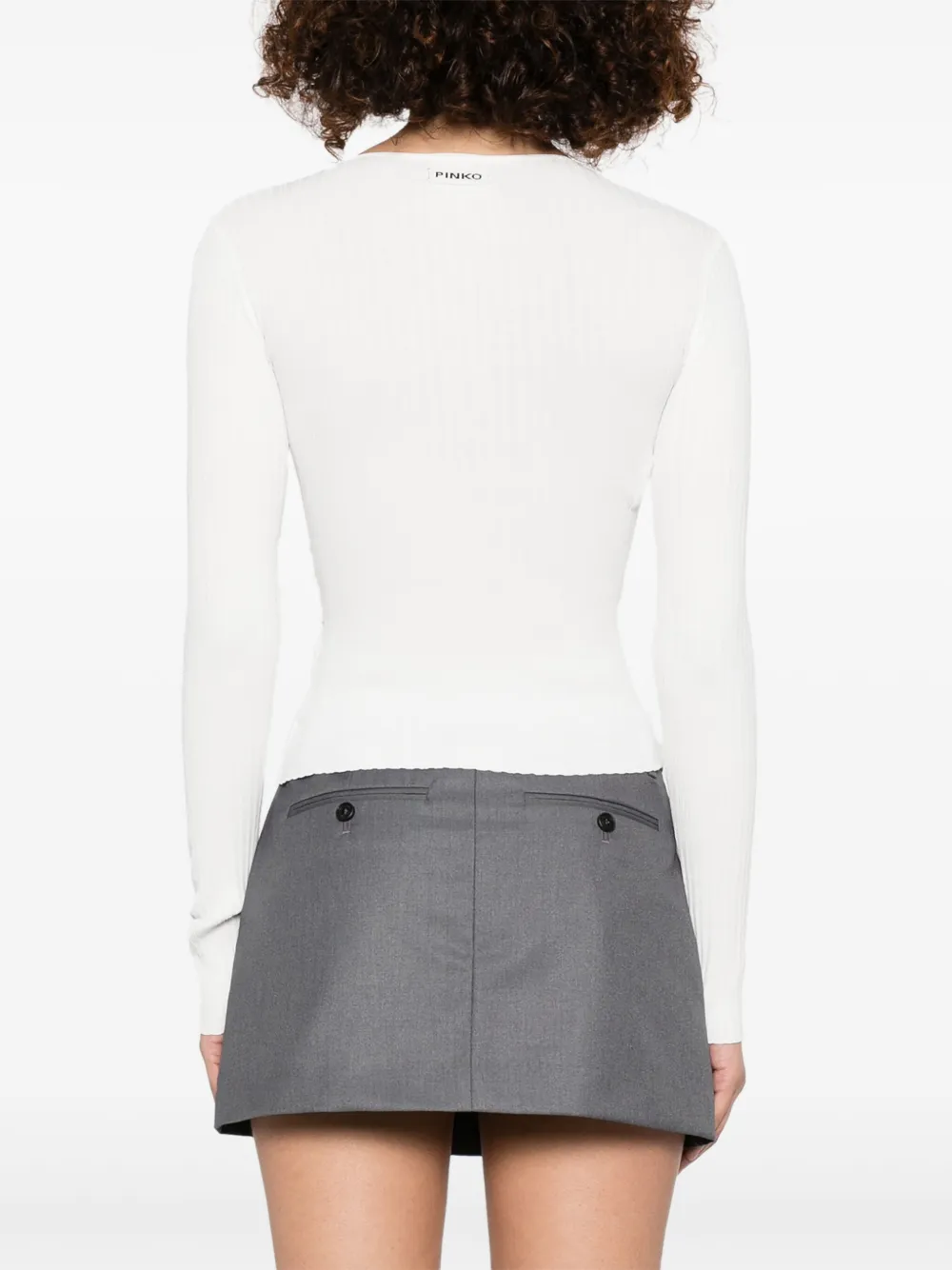 Shop Pinko Asymmetric Top In White