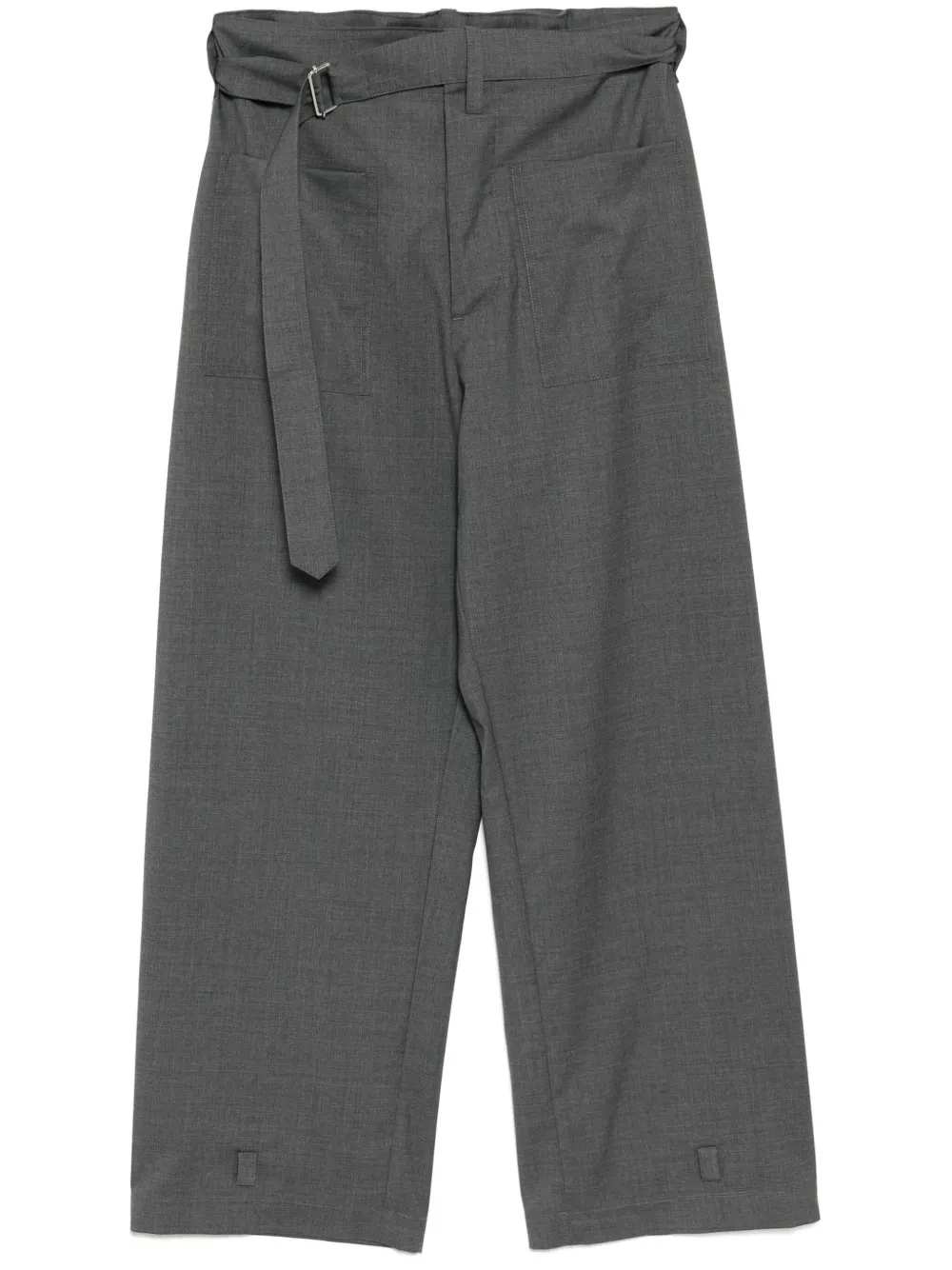 Nº21 belted straight trousers | Grey | Image 1