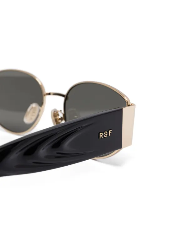 Retrosuperfuture oval-frame Sunglases | Black | FARFETCH AZ
