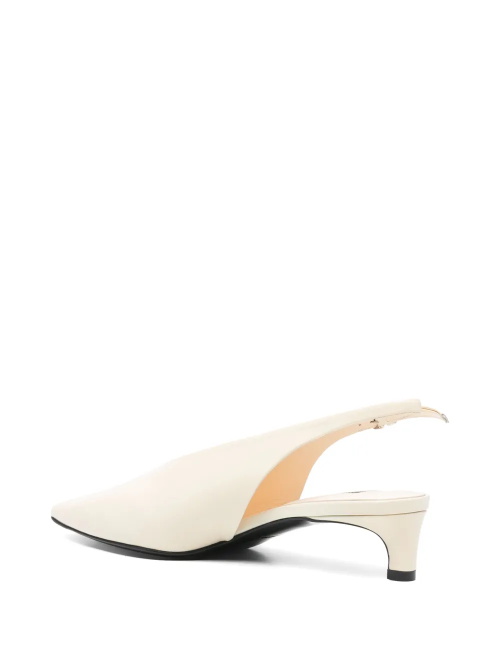 Jil Sander 40mm leather slingback pumps Neutrals