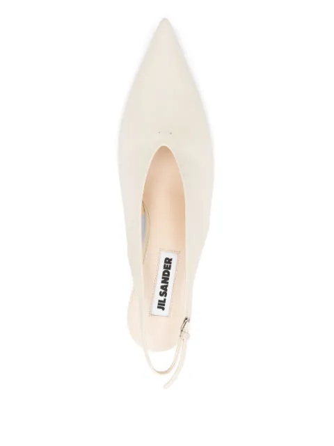 Jil Sander 40mm leather slingback pumps J15WP0128P4864 - 3