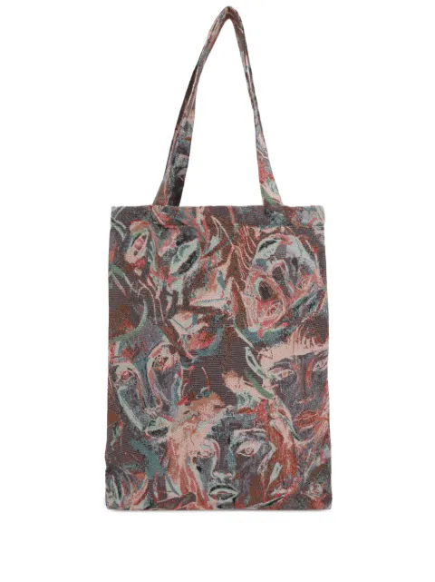 Bless pattern-jacquard tote bag