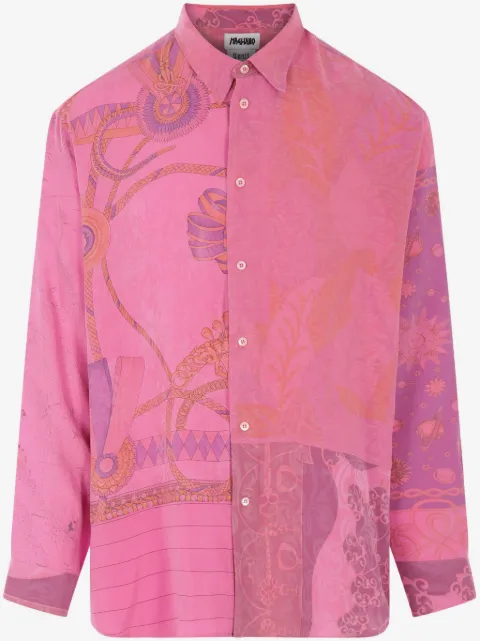 Magliano mix-print cotton shirt