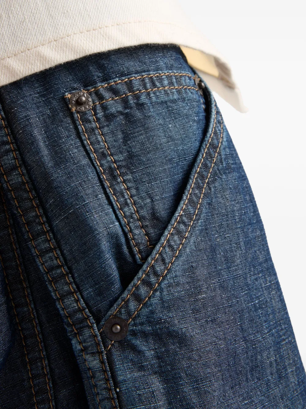 Prada Chambray broek Blauw
