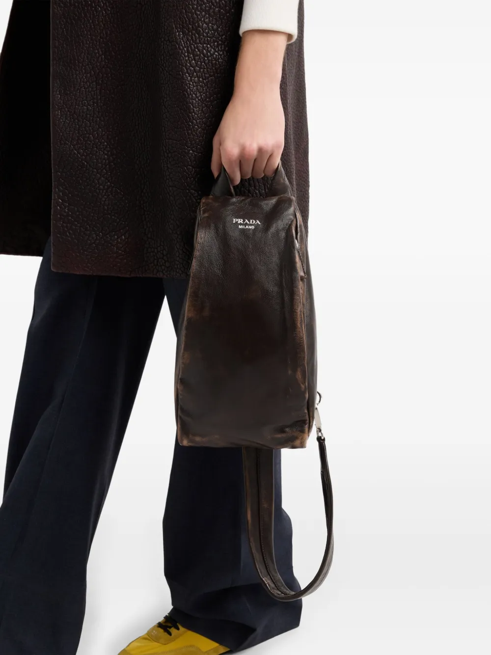 Prada شنطة ظهر جلد | Image 2