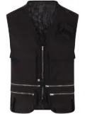 Magliano zip-up vest - Black