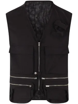 Martine Rose Denim Vest | Grey | FARFETCH JO