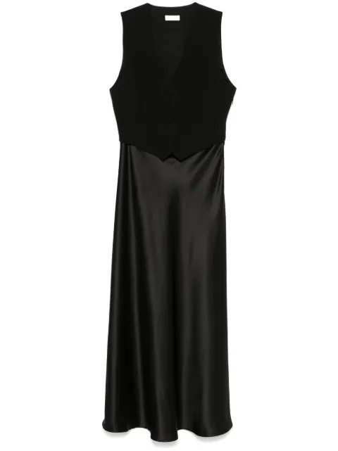 LIU JO waistcoat-detail maxi dress WA5271TS896 - 0