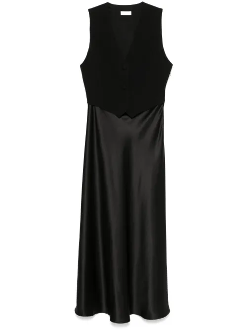 Robe longue à détail de veston - LIU JO - Modalova