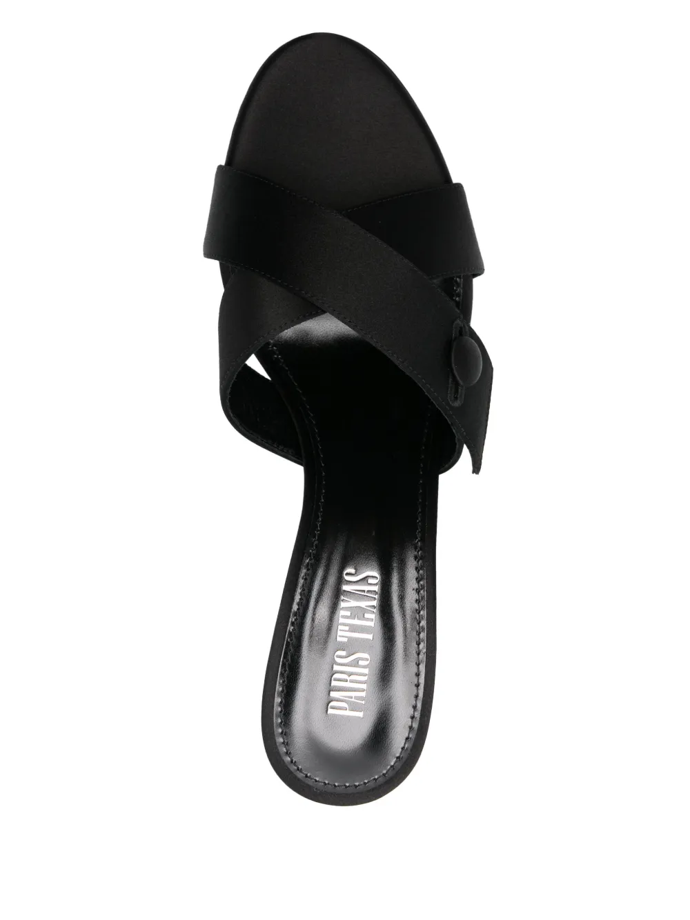 Paris Texas 80mm satin sandals Black