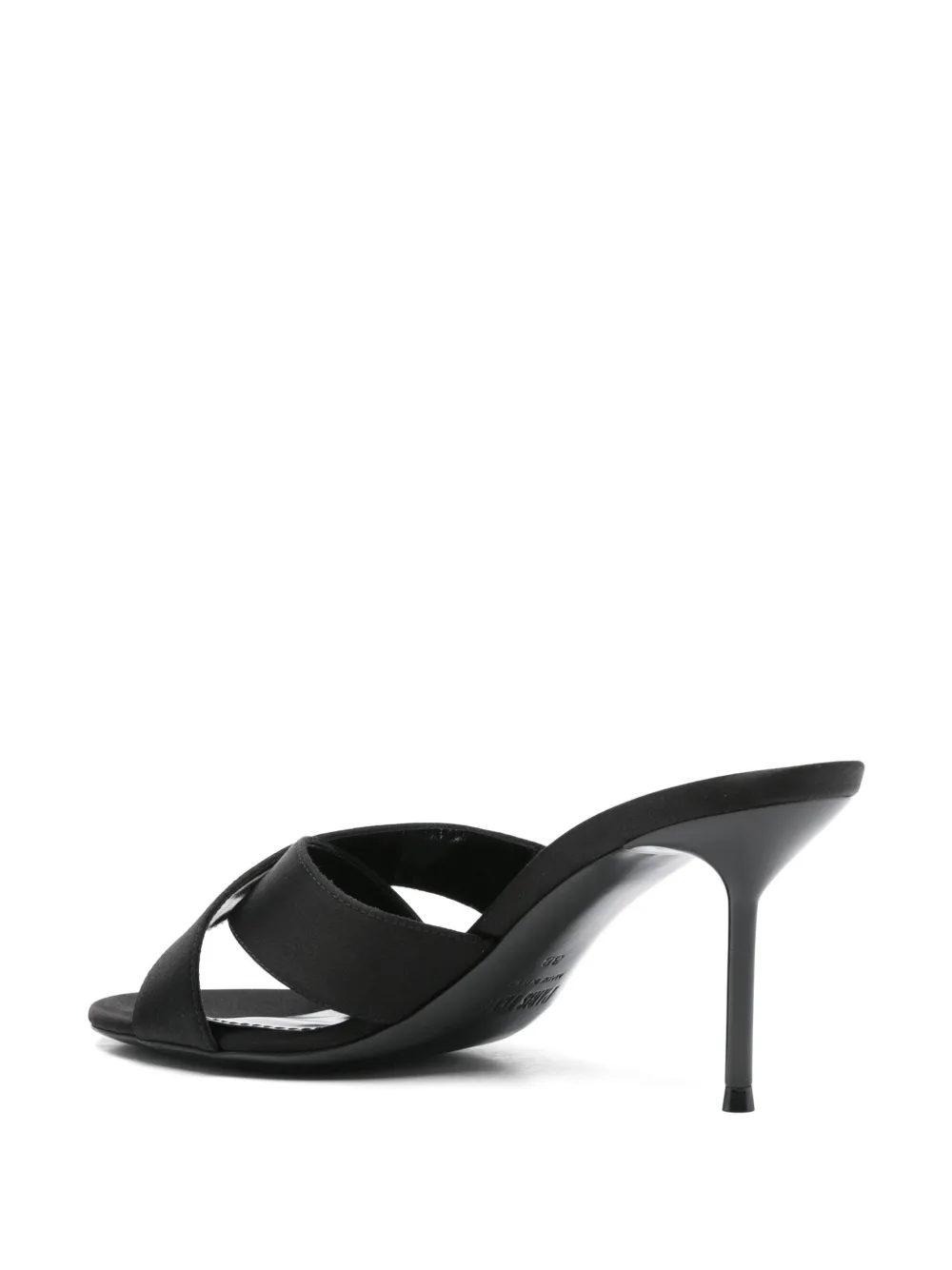Paris Texas 80mm satin sandals Black