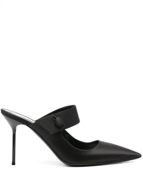 Paris Texas mules satinados con tacón de 90mm