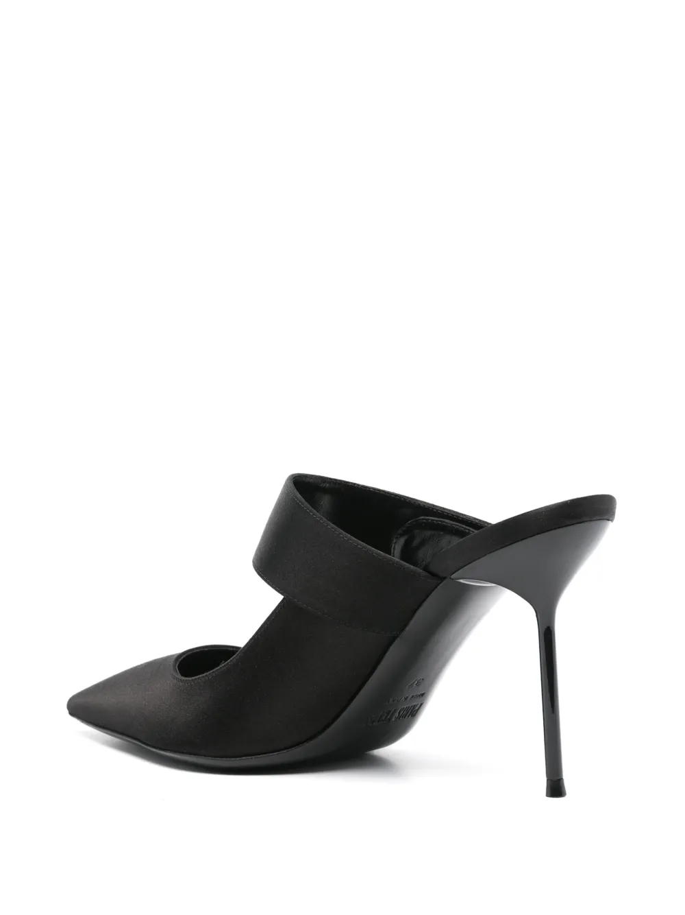 Paris Texas 90mm satin mules Black