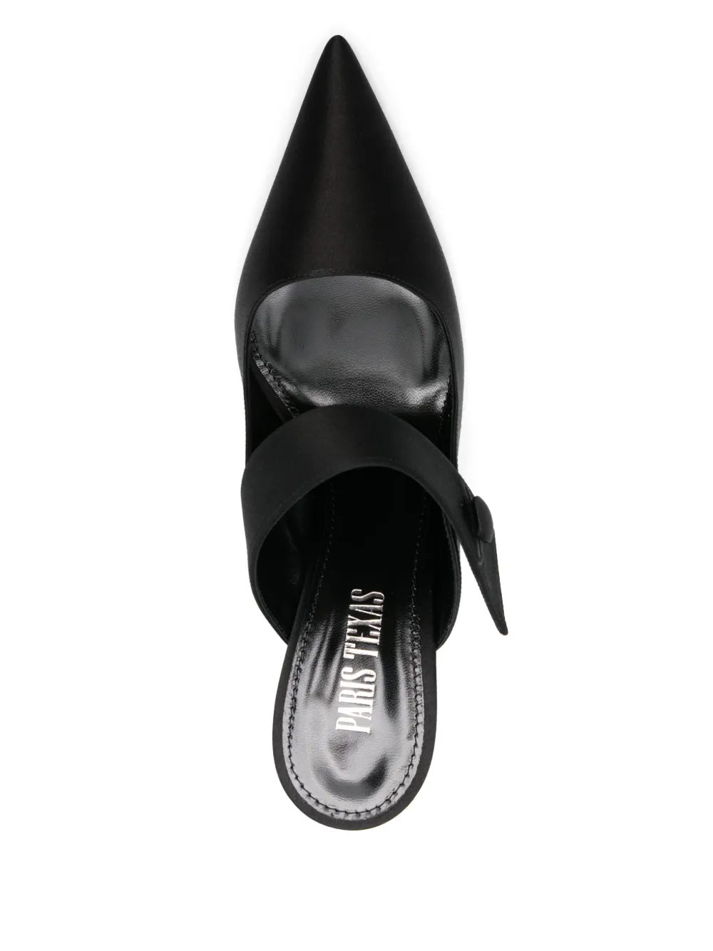 Paris Texas 90mm satin mules Black