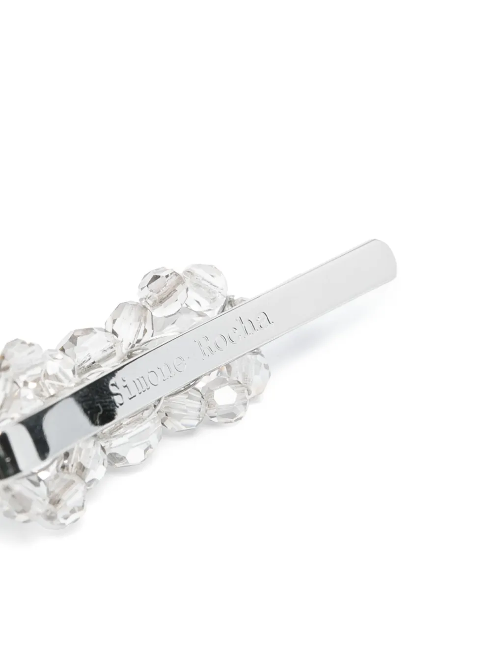 Simone Rocha flower bead hair clip - Beige
