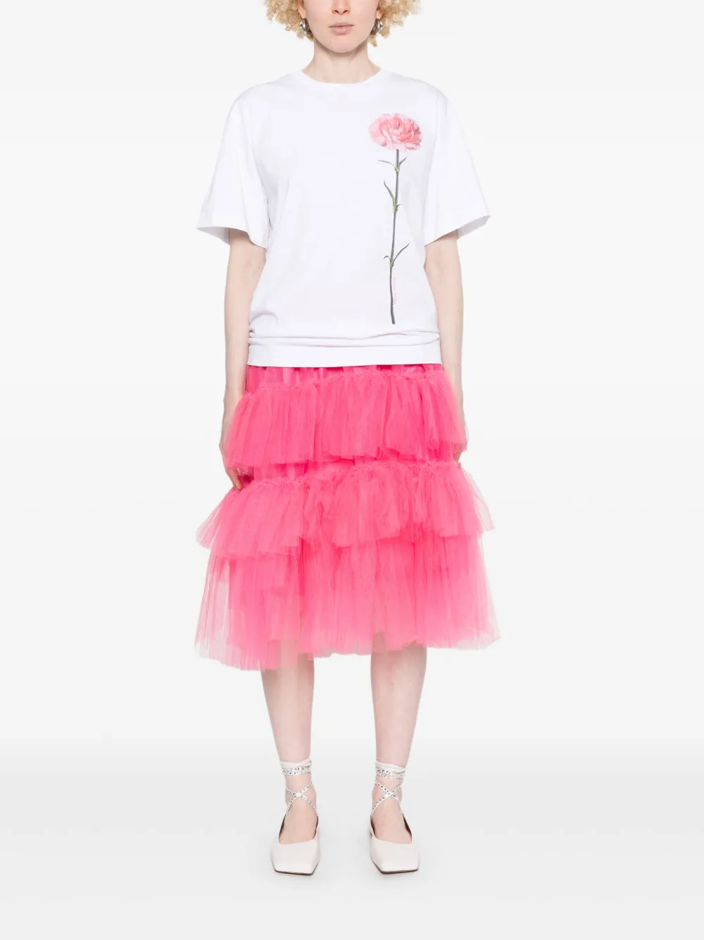 simonerocha Simone Rocha Tutu met elastische taille - Roze