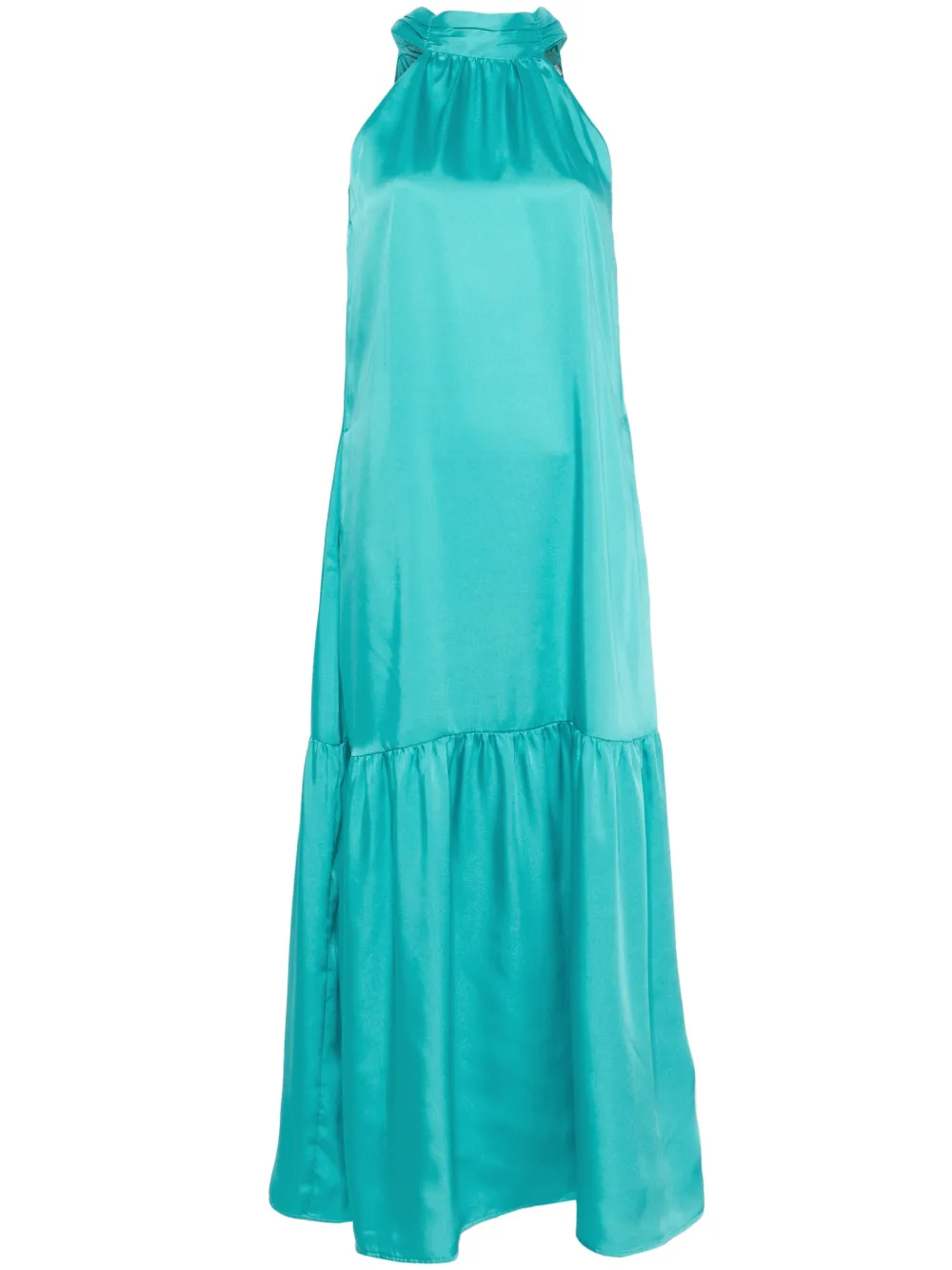 LIU JO robe en satin à coupe longue | vert | Image 1