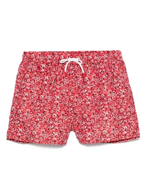 Kiton floral-print swim shorts