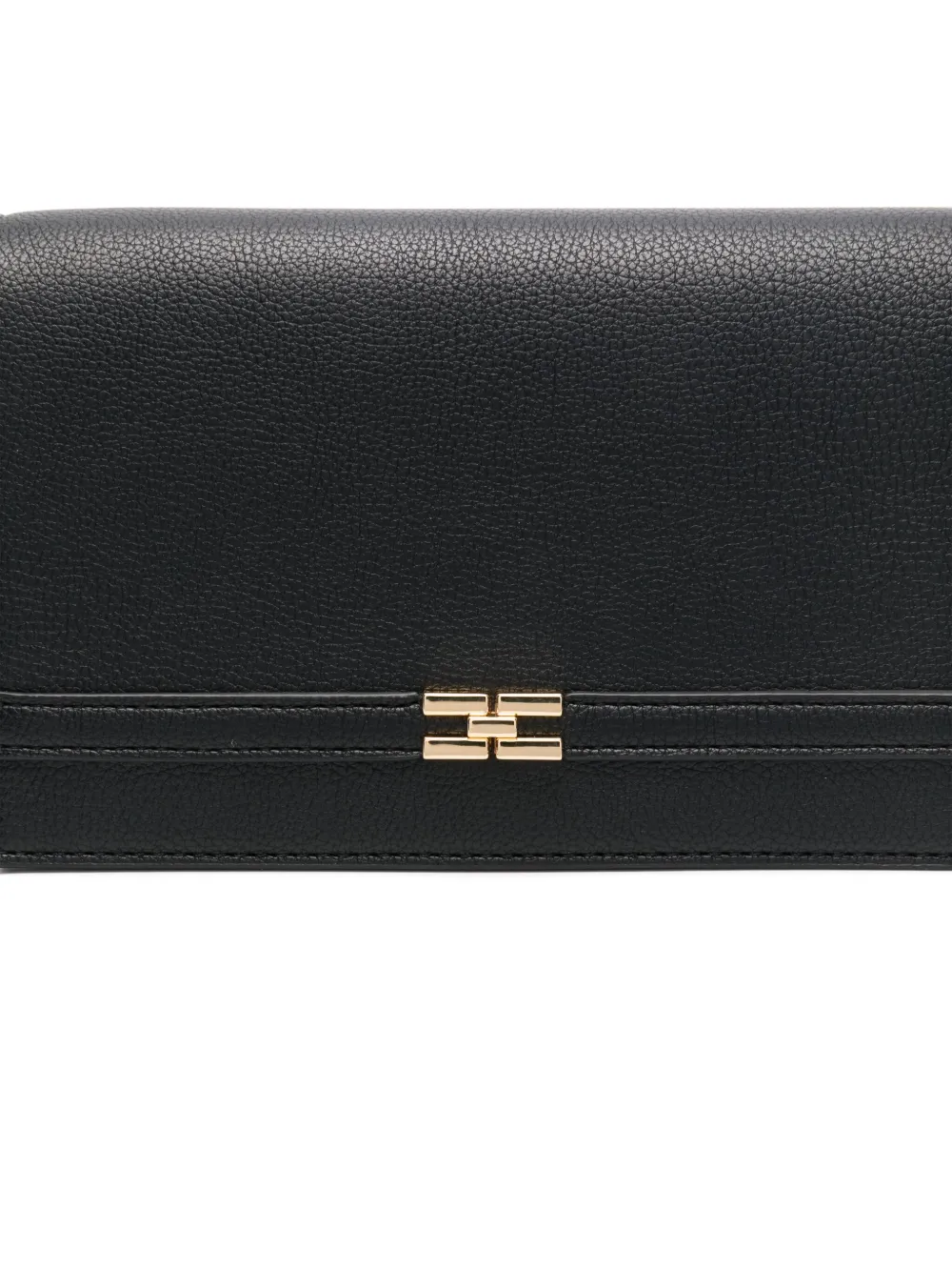 Elisabetta Franchi Clutch met logoplakkaat Zwart