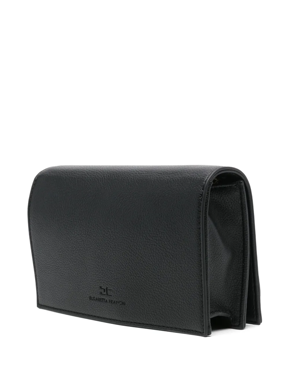 Elisabetta Franchi Clutch met logoplakkaat Zwart