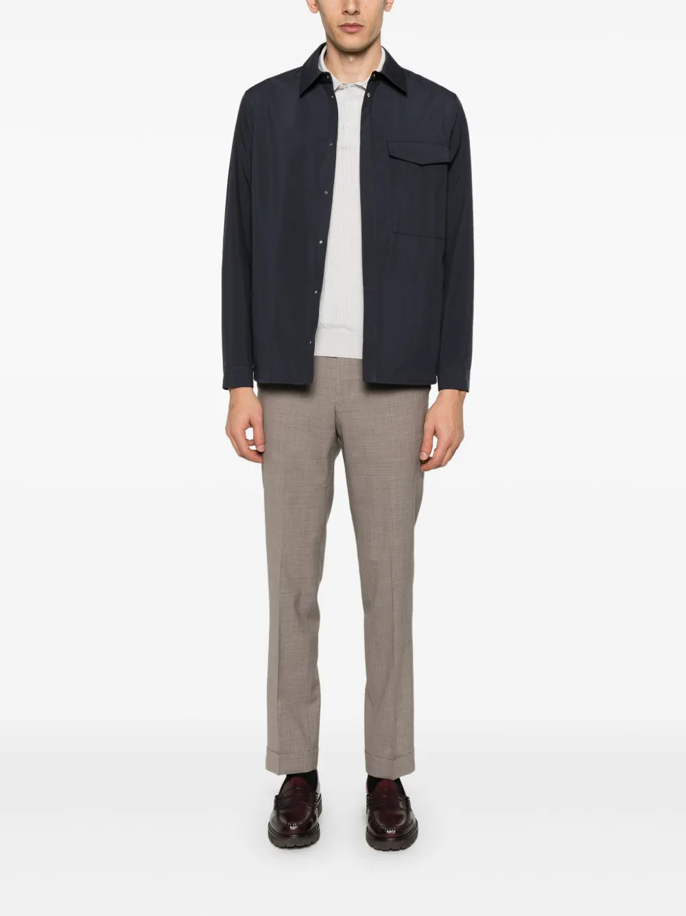 Montecore classic-collar shirt jacket | Shirt Jackets | Image 2