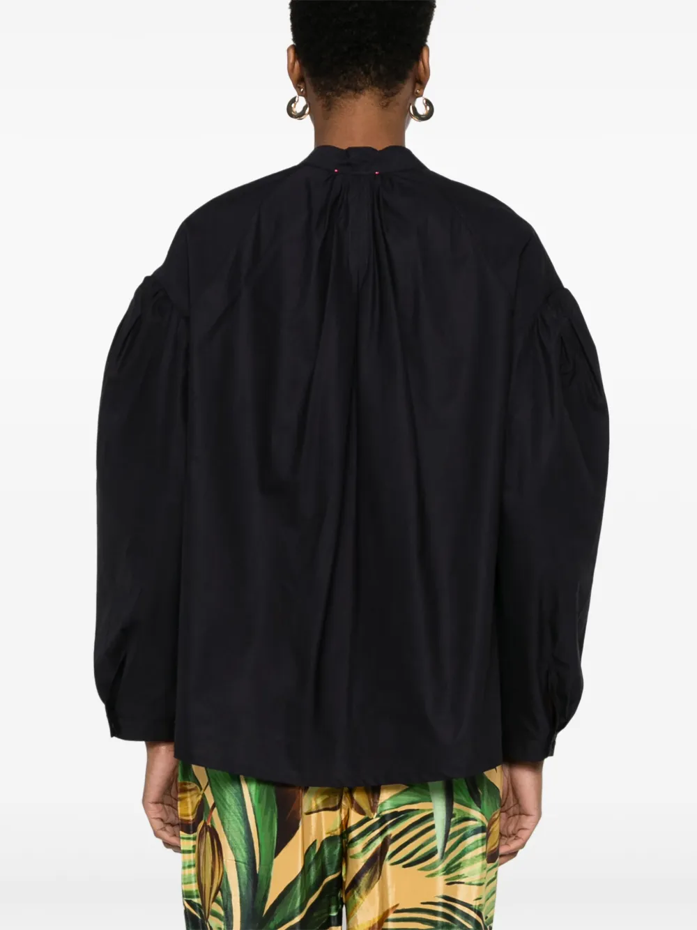 Shop Forte Forte Cotton Blouse In Blau