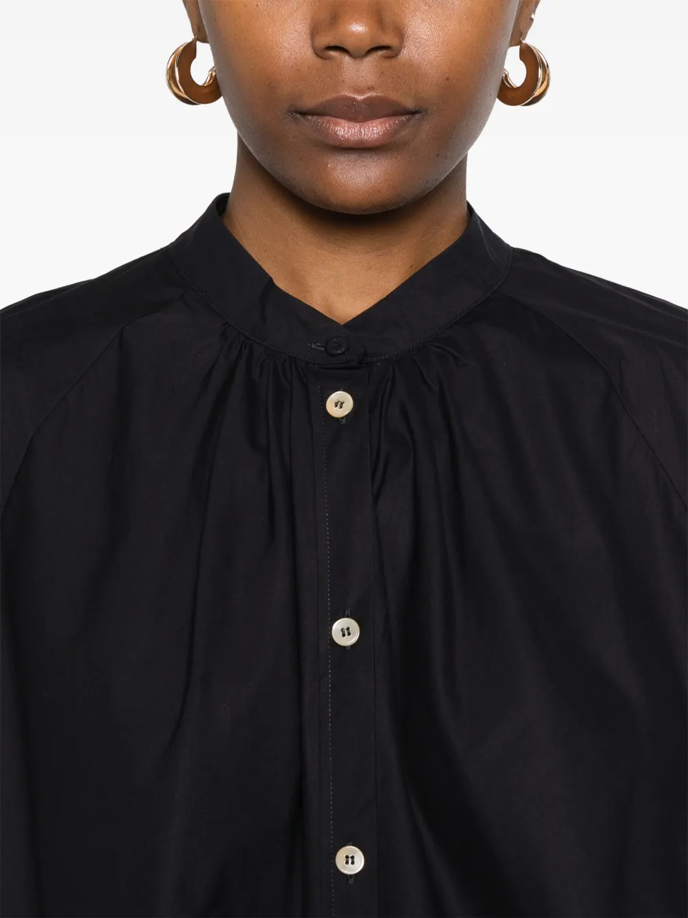 Shop Forte Forte Cotton Blouse In Blau