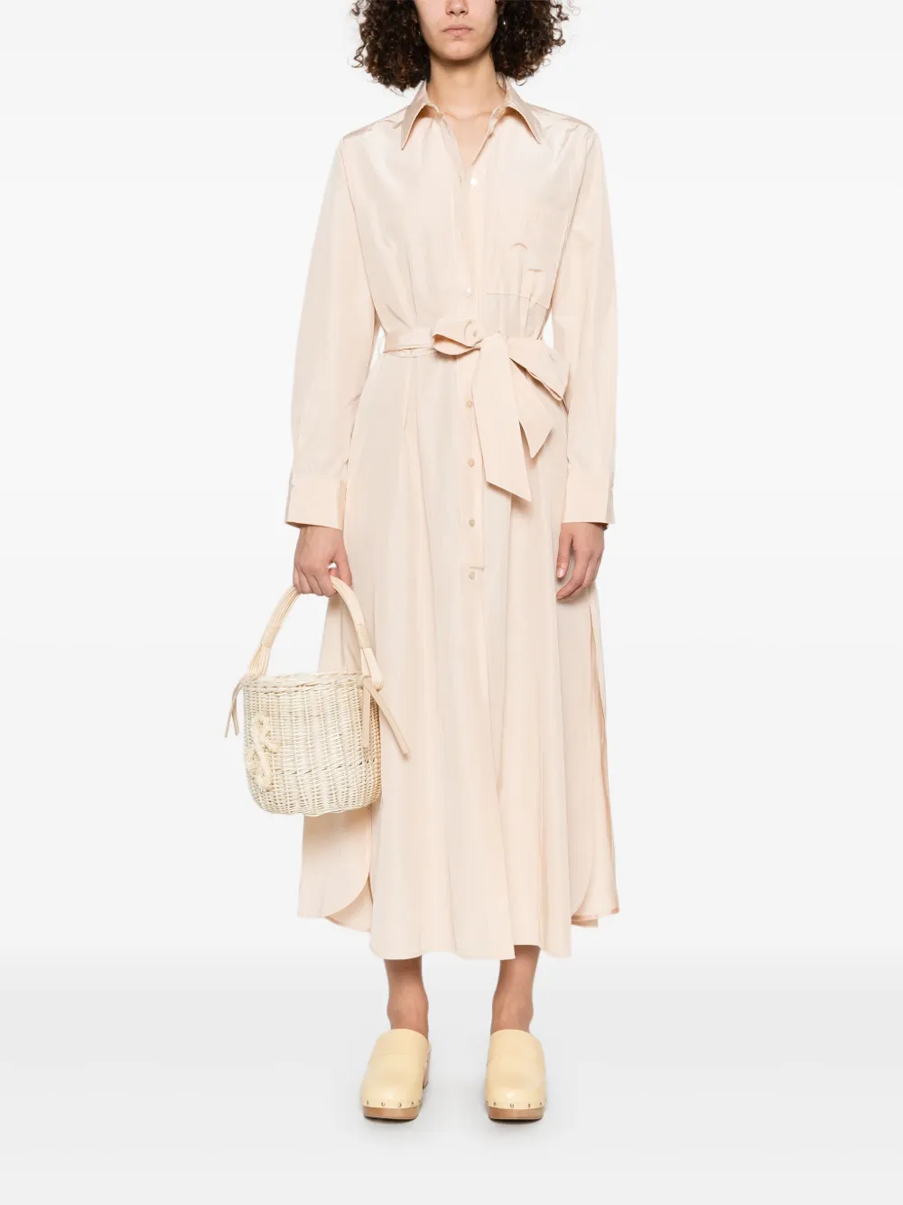 Forte Forte Maxi-jurk met ceintuur - Beige