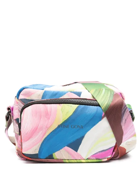 Stine Goya bolsa crossbody con estampado de acuarela