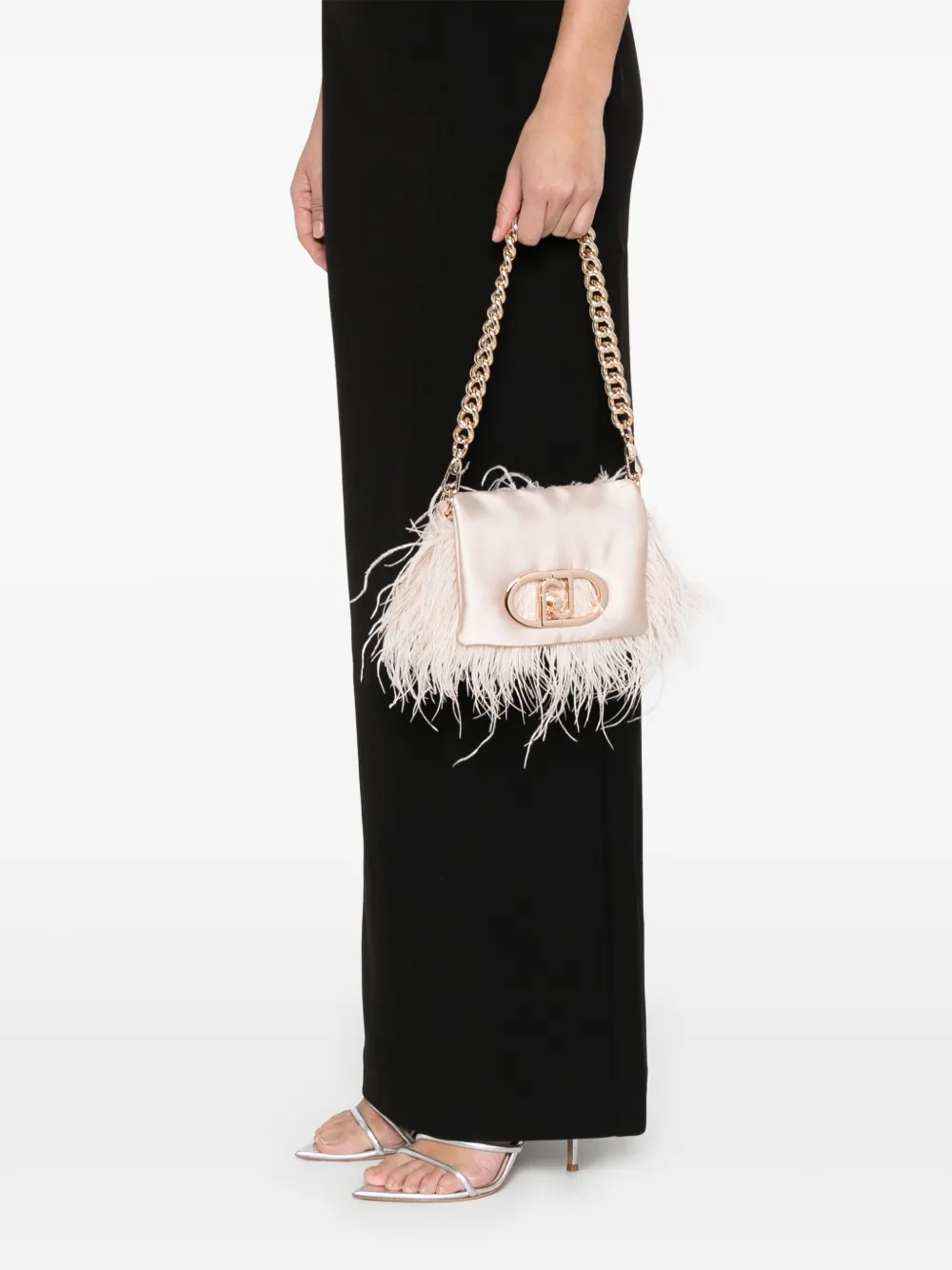LIU JO small La Puffy cross body bag - Beige