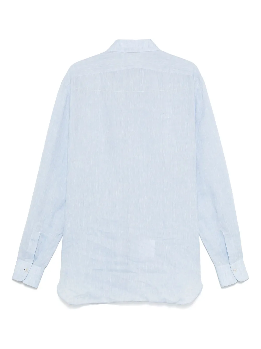 Kiton Katoenen overhemd - Blauw