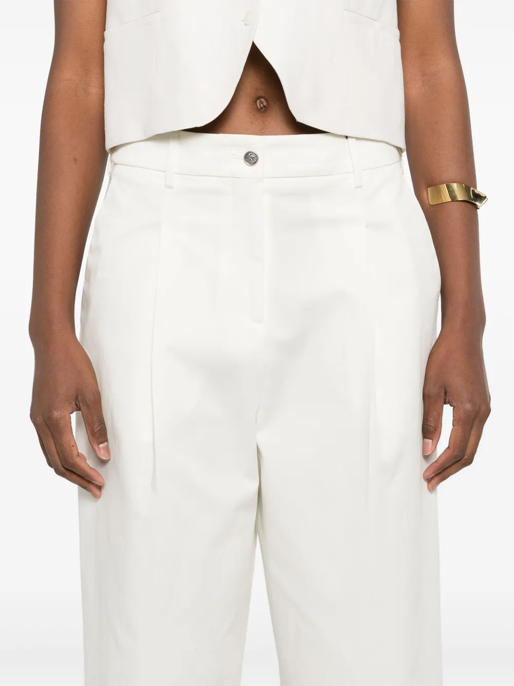 ETRO Broek met toelopende pijpen Wit