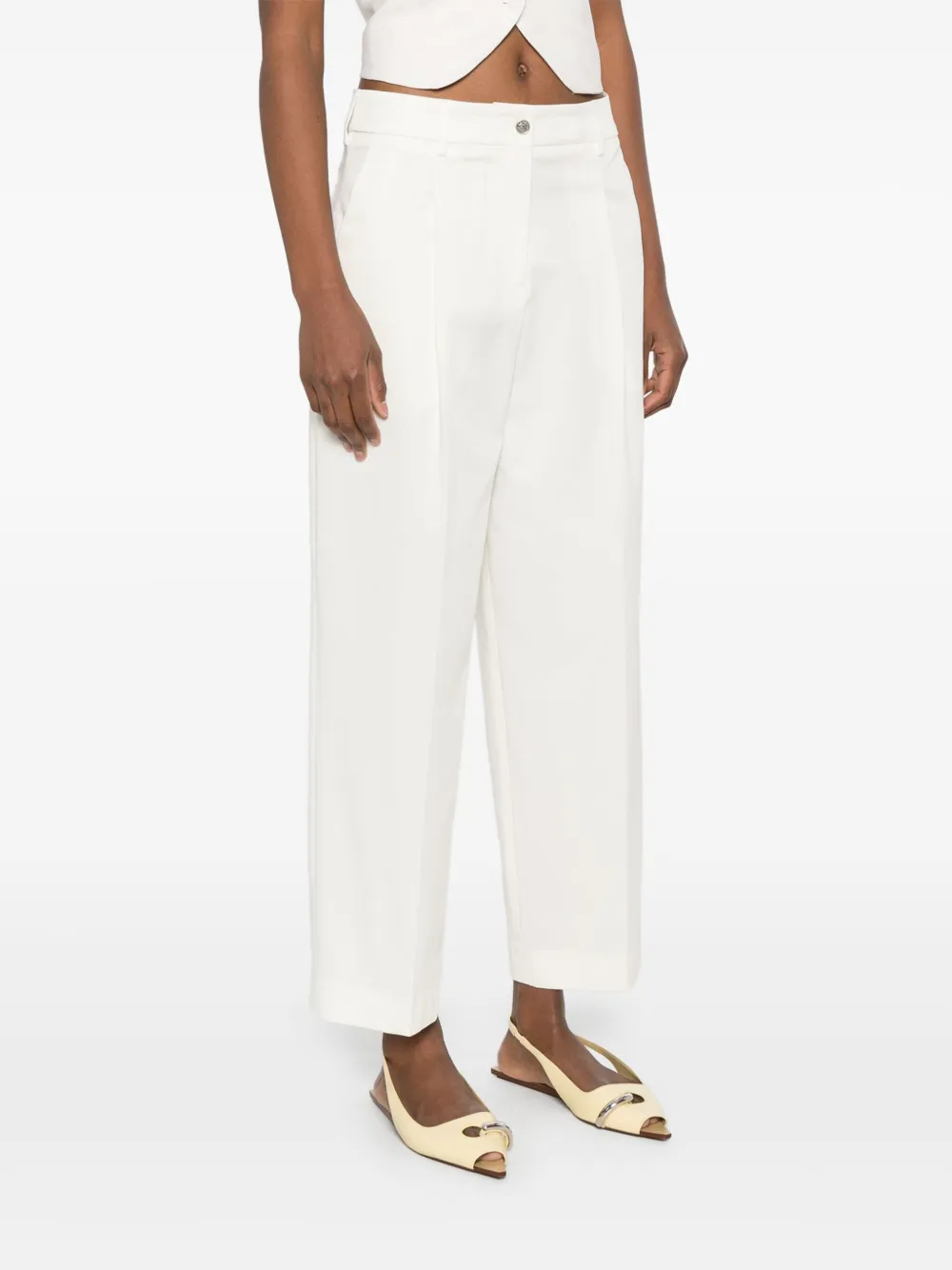 ETRO Broek met toelopende pijpen Wit