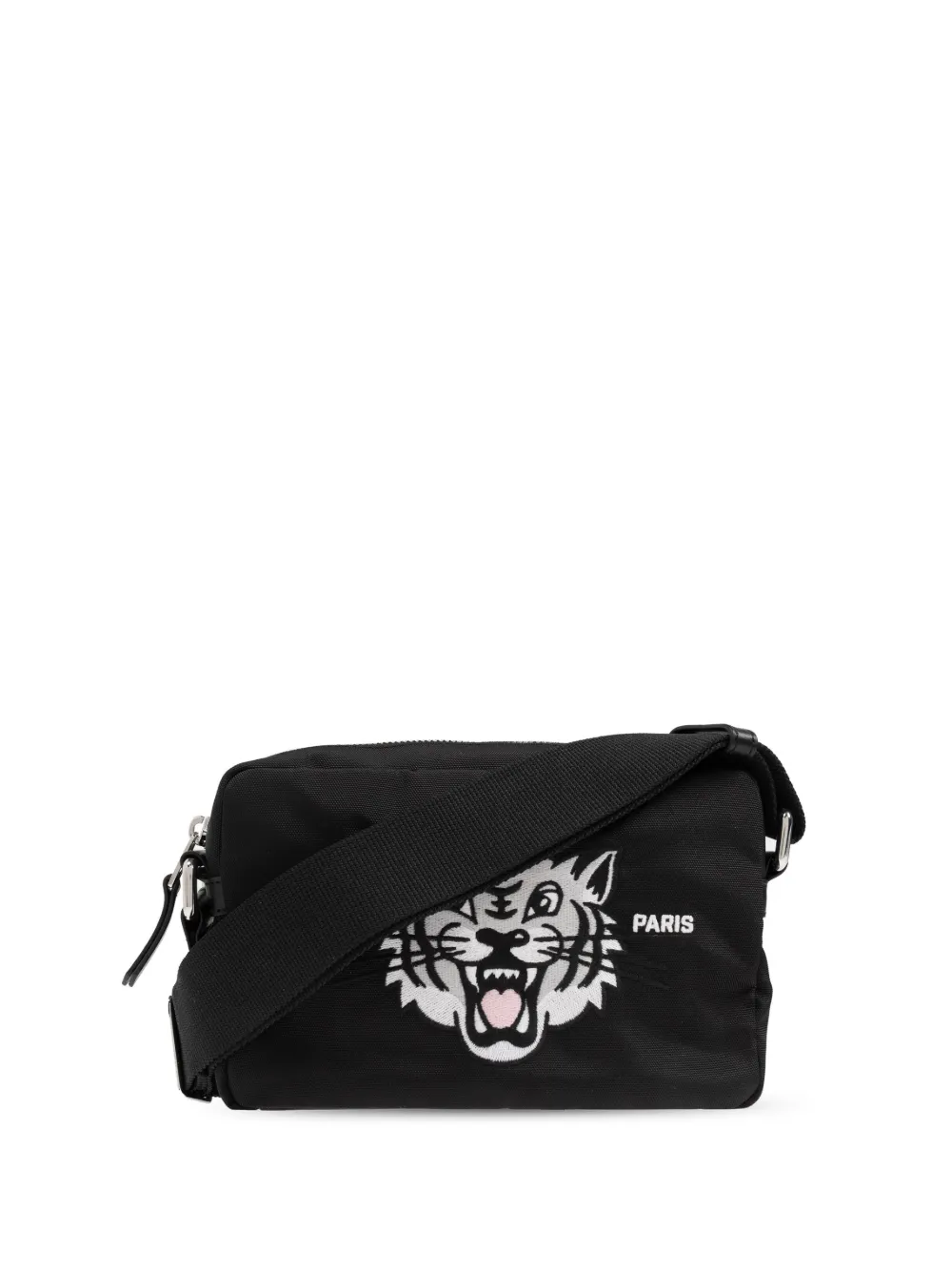 Kenzo タイガープリント ショルダーバッグ - ブラック Kenzo タイガープリント ショルダーバッグ - ブラック