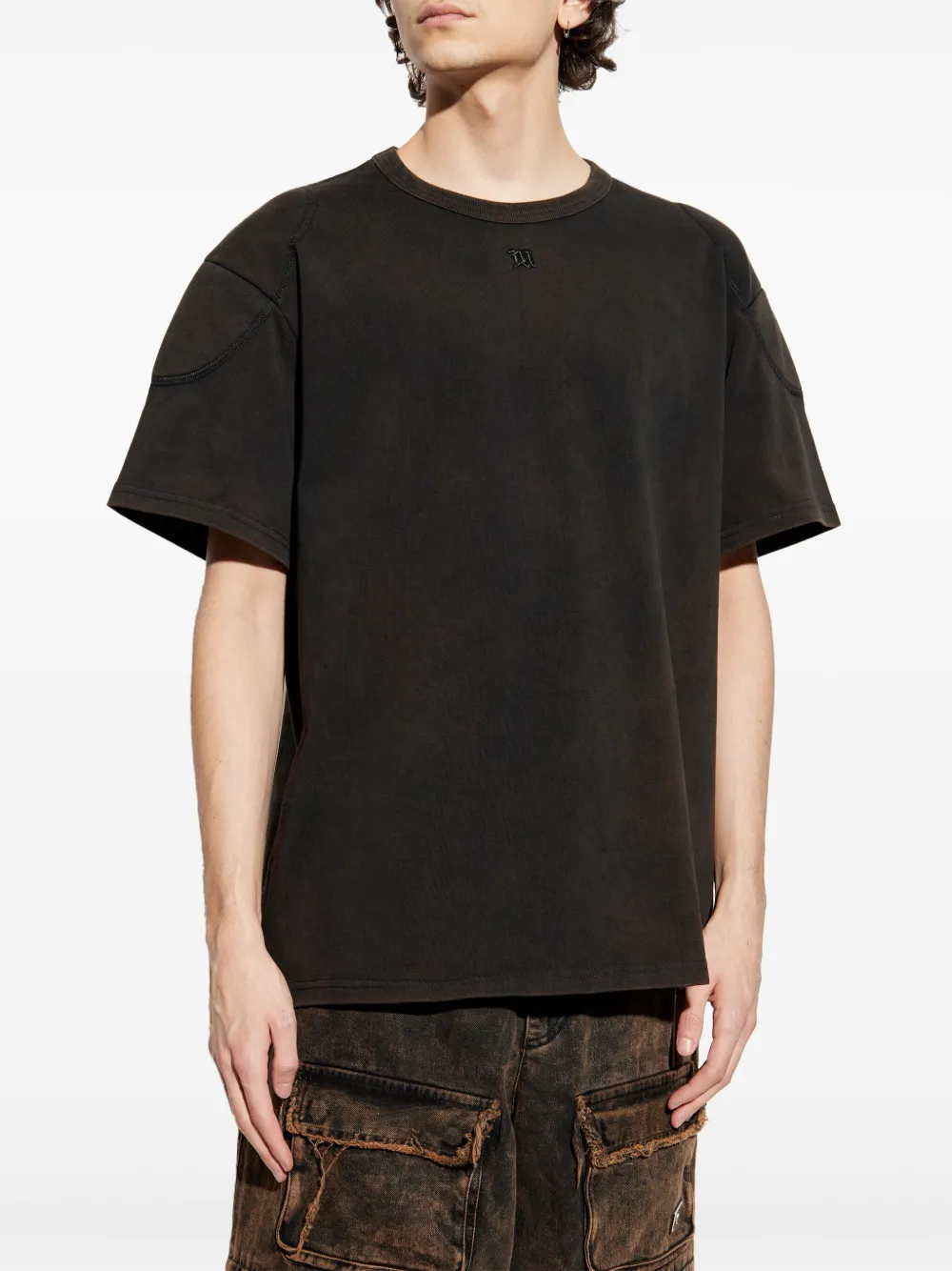 MISBHV M Football Muscle T-shirt Zwart