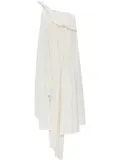 Alexander McQueen asymmetric midi dress - Neutrals