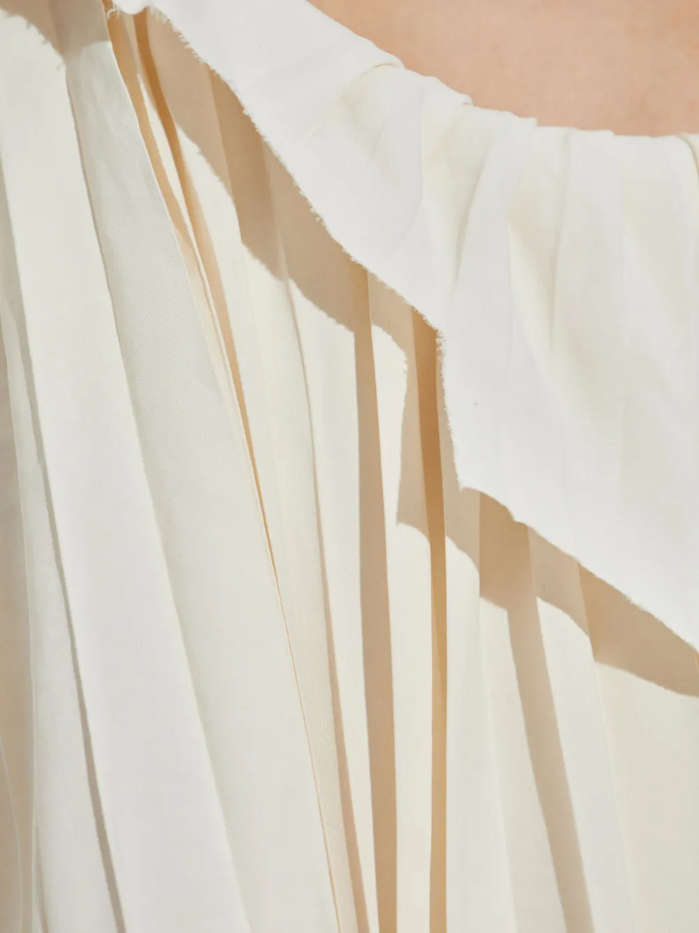 Alexander McQueen Asymmetrische midi-jurk Beige