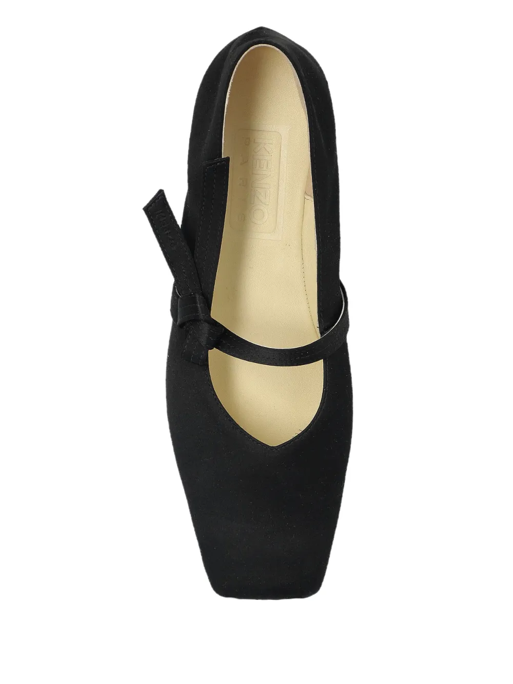 Kenzo leather ballerina shoes Black