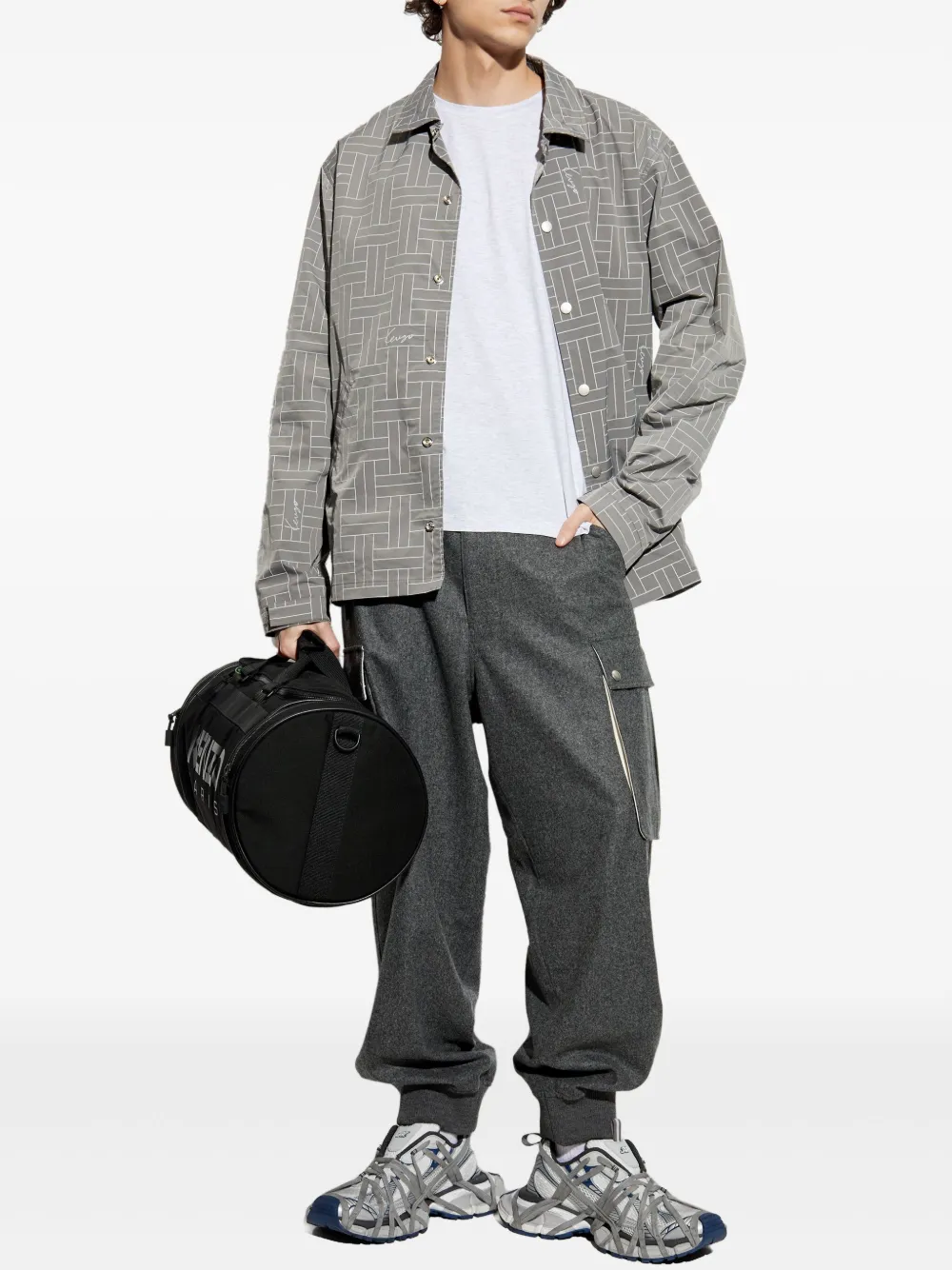 Givenchy Wollen cargo broek - Grijs